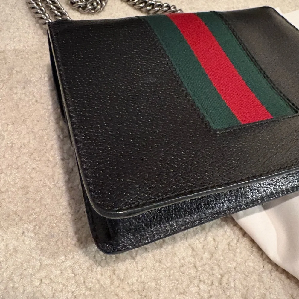 Gucci Dionysus Black Leather/web small handbag - Picture 5 of 8